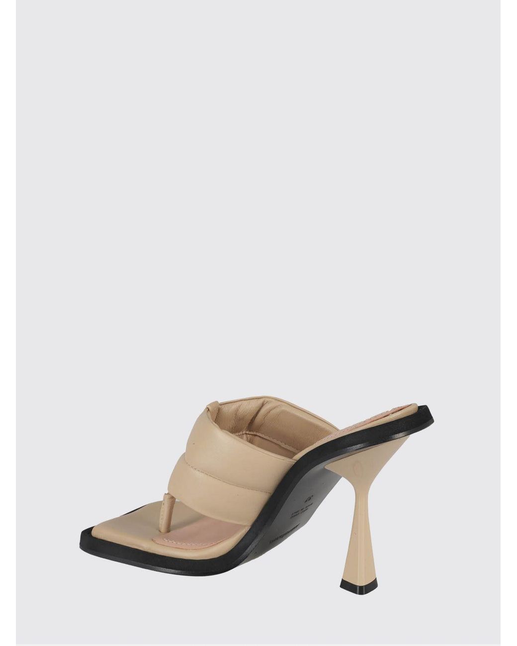 ANDREADAMO Natural Nappa Leather Sandal