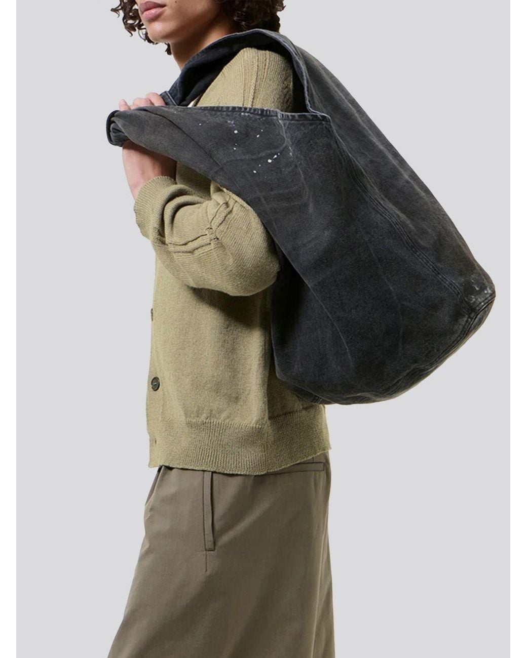 Our Legacy Black Drip Bag Nebula for men