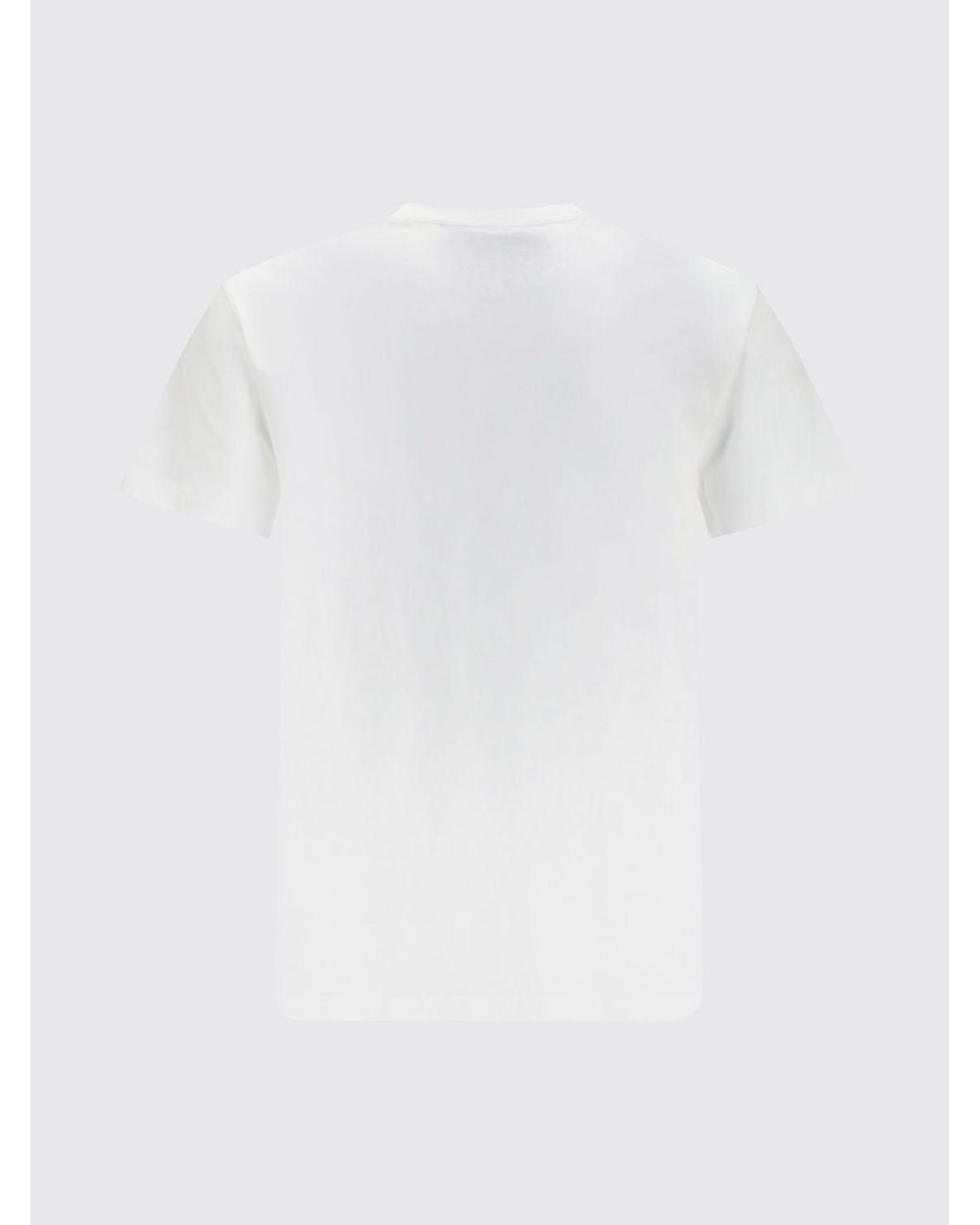 Valentino White Slim Fit Vlogo Signature Cotton Pocket T-Shirt for men