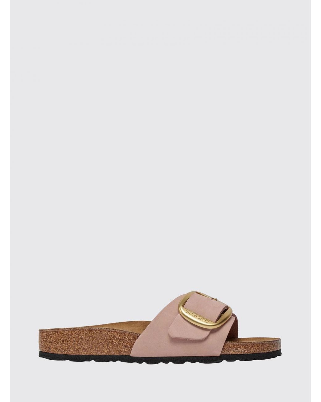 Birkenstock Pink Madrid Big Buckle Nubuck Sandals