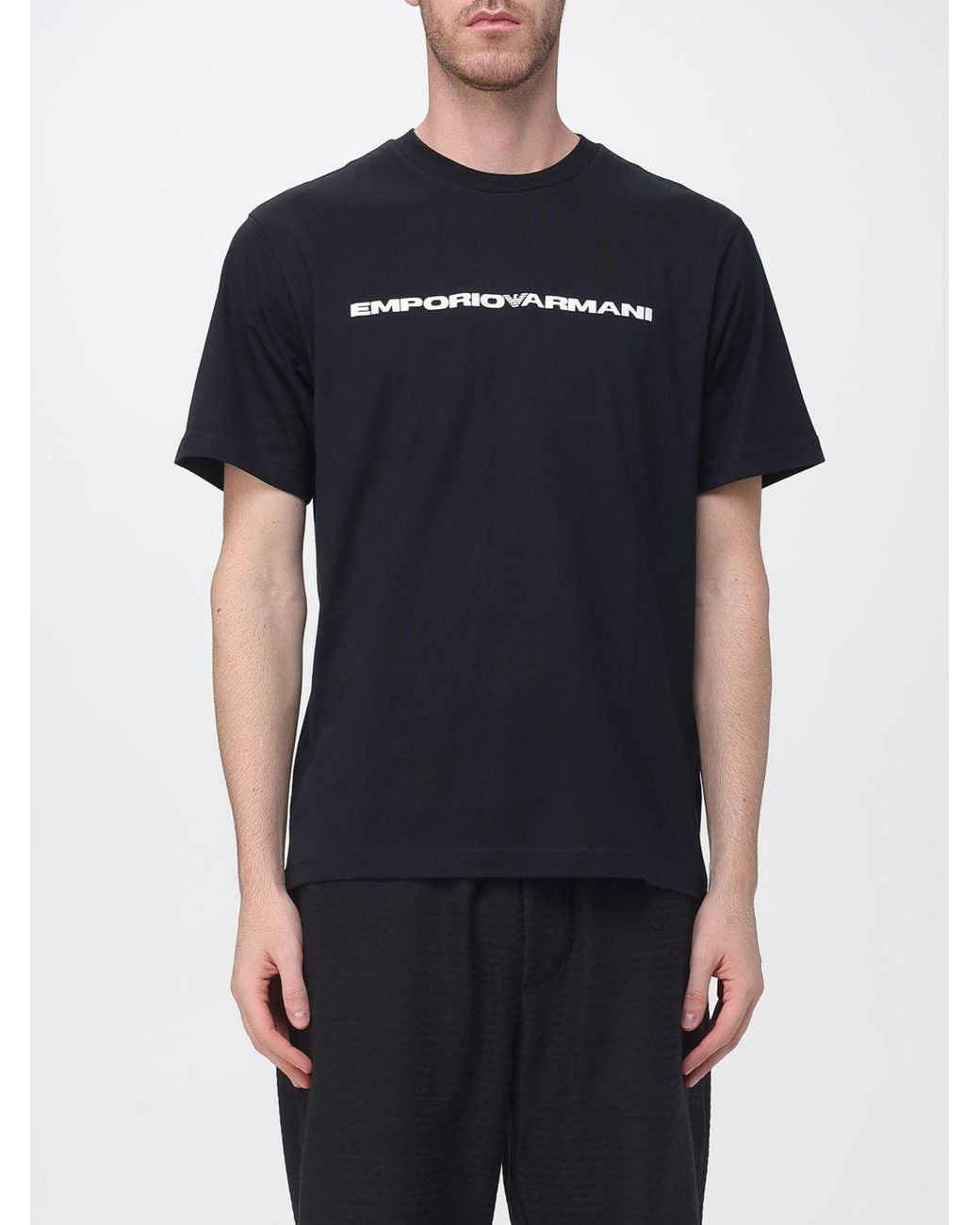 Emporio Armani Black Polo Shirt for men