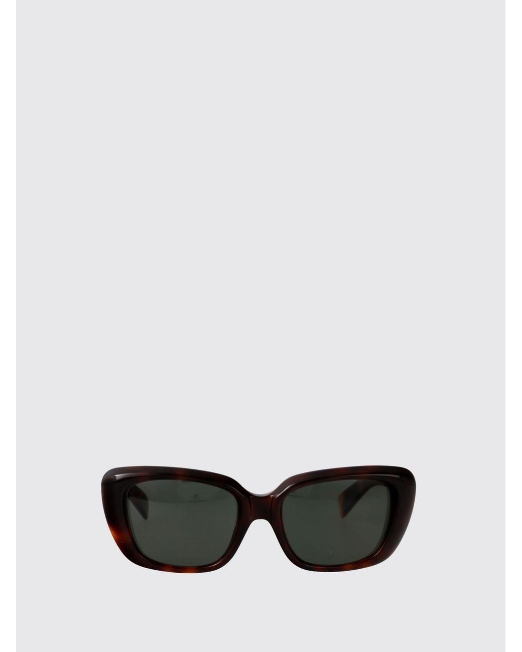 Saint Laurent Black Cat-Eye Recycled Acetate Sunglasses With Logo