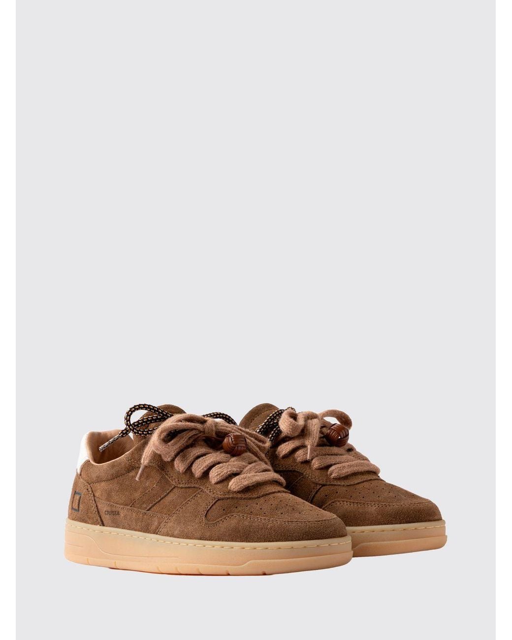 Date Brown Court 2.0 Suede Trainers With Perforated Toe for men
