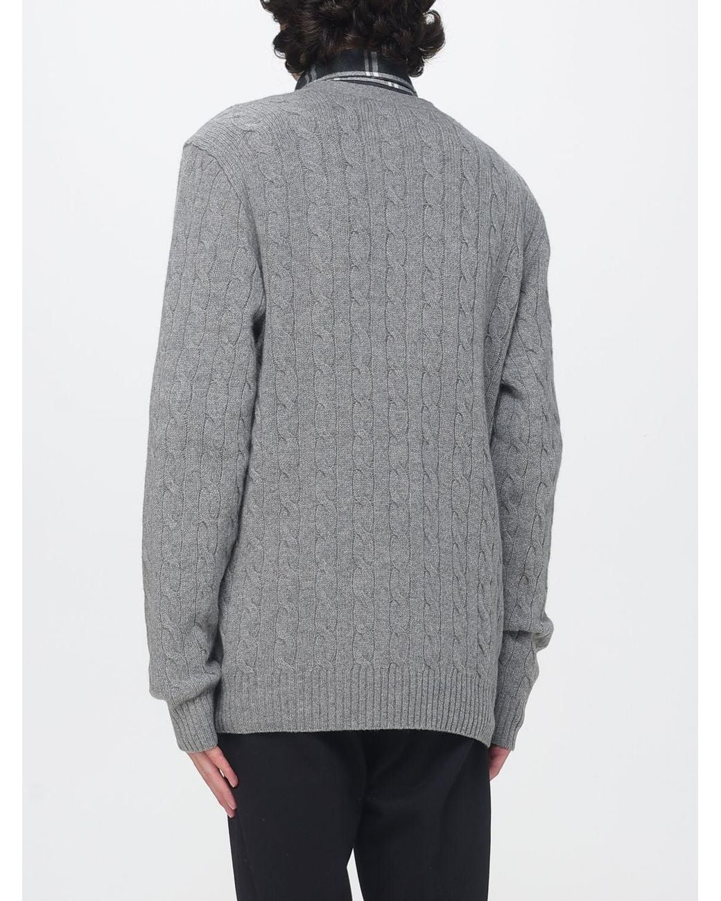 Polo Ralph Lauren Gray Crewneck Cardigan for men