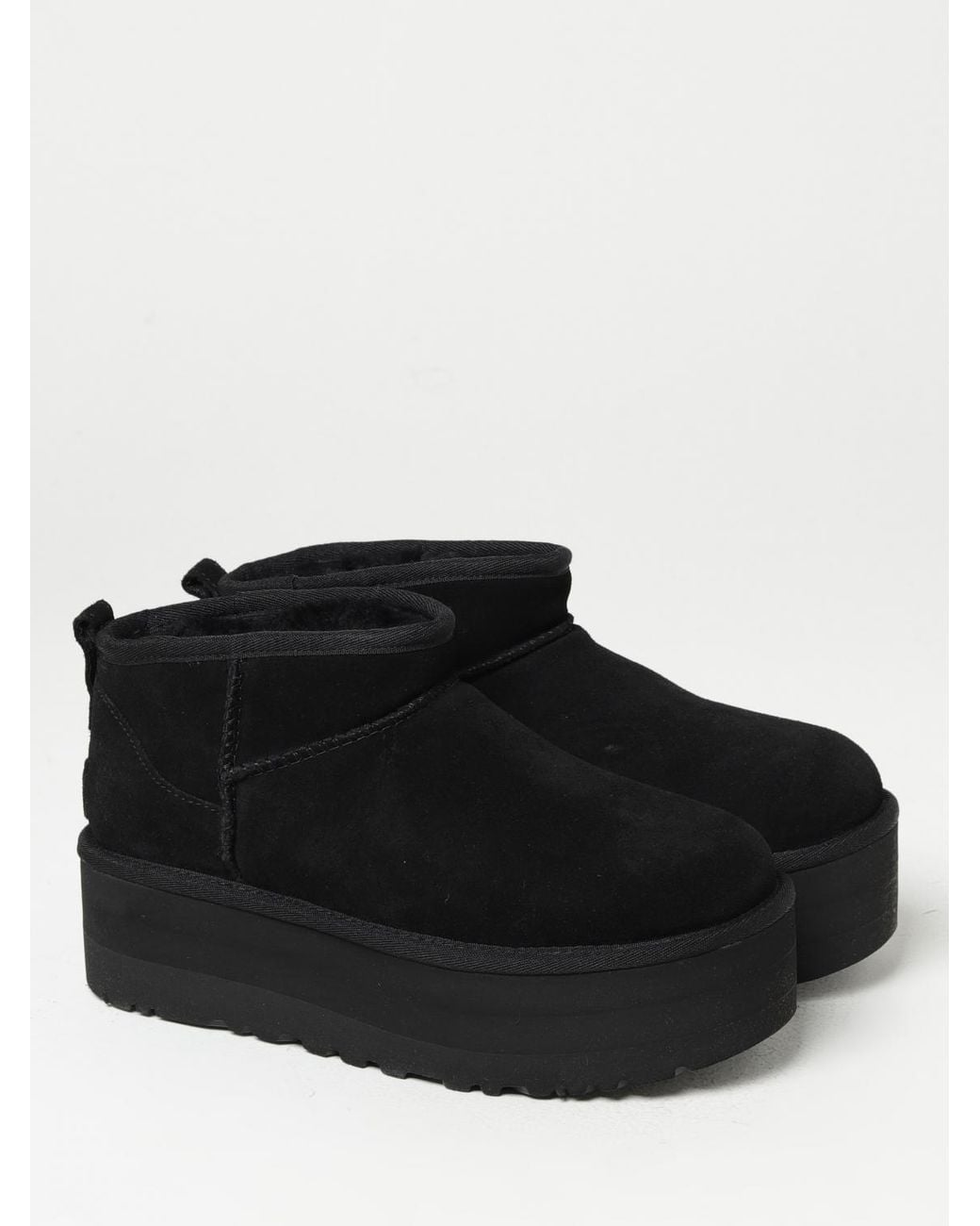 Ugg Black Flat Ankle Boots
