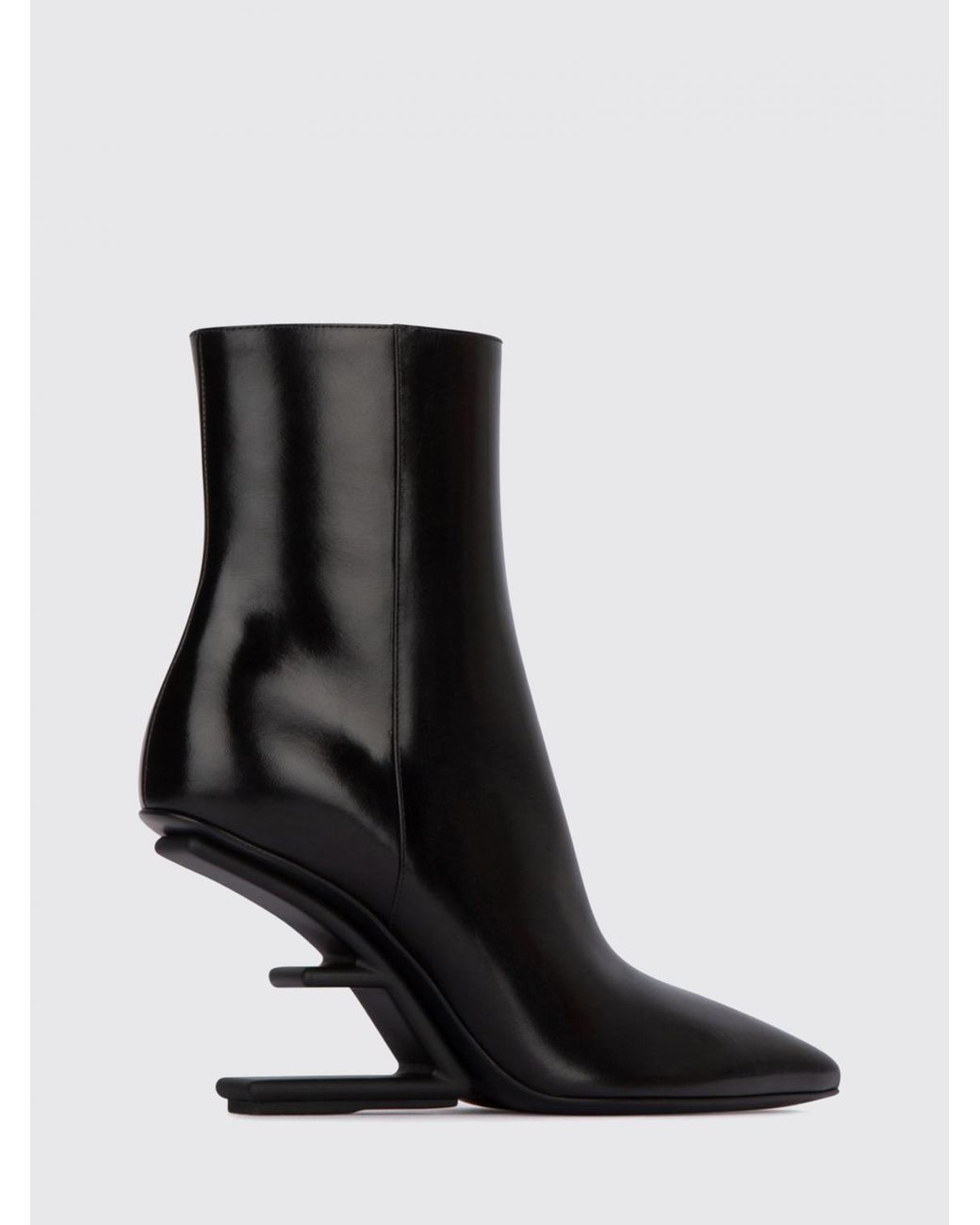 Fendi Black First Leather Sneakers By