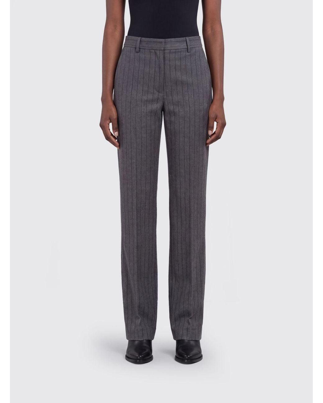 PT Torino Blue Pinstriped Skinny Trousers