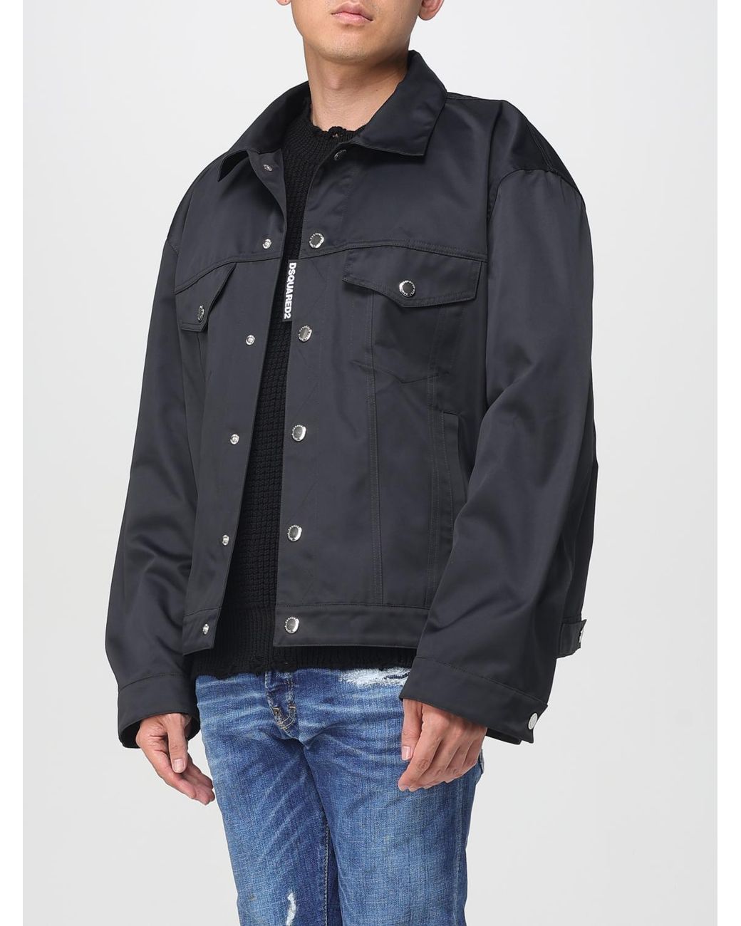 DSquared² Blue Buttoned Jacket for men