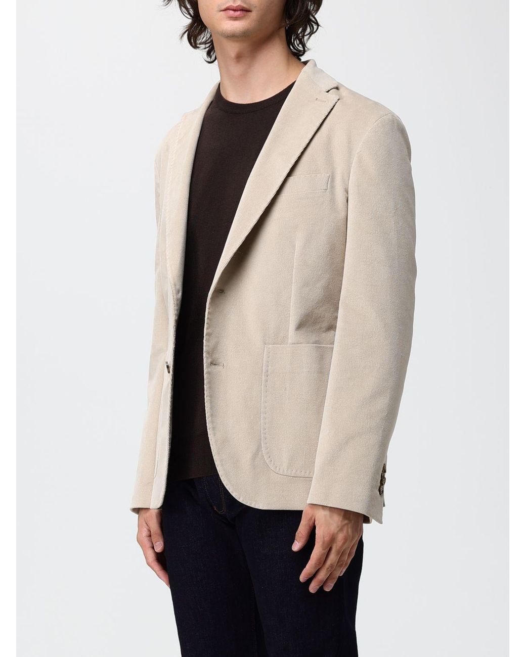 Brooksfield Natural Single-Breasted Blazer for men