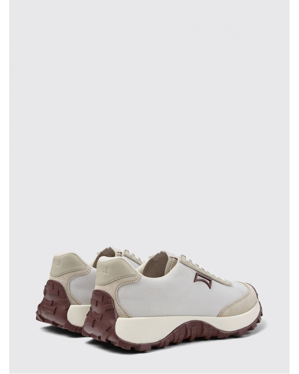Camper White Drift Trail Recycled Polyester And Suede Sneakers for men