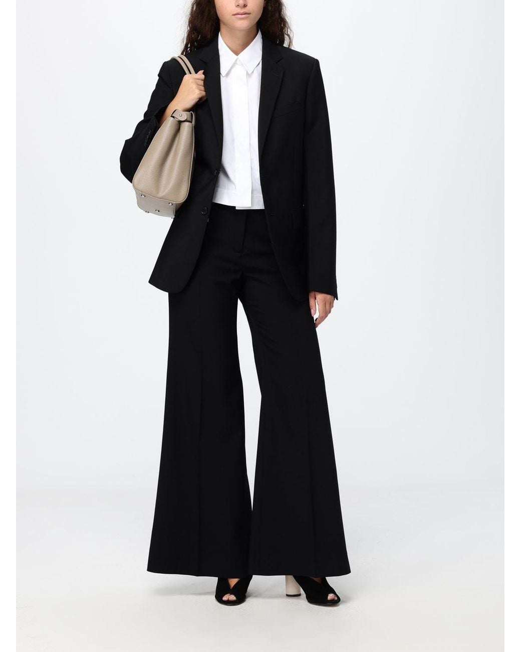 Fendi Black Cropped Single-Breasted Mohair And Virgin Wool Blazer