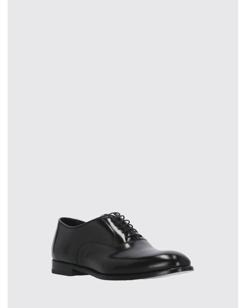 Doucal's White Brushed Leather Oxford Shoes for men