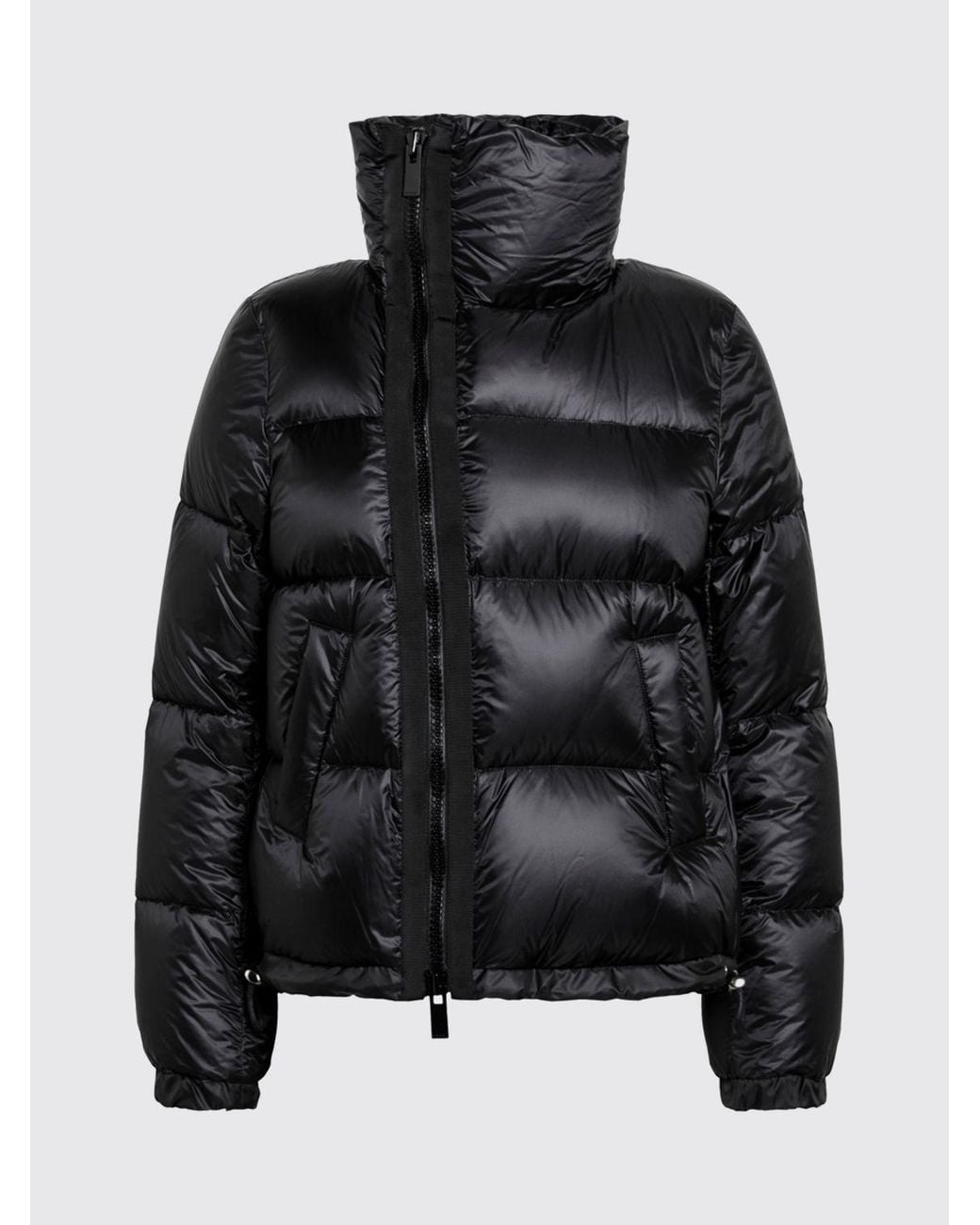 SACAI X CARHARTT WIP Black Double-Breasted Short Puffer Jacket