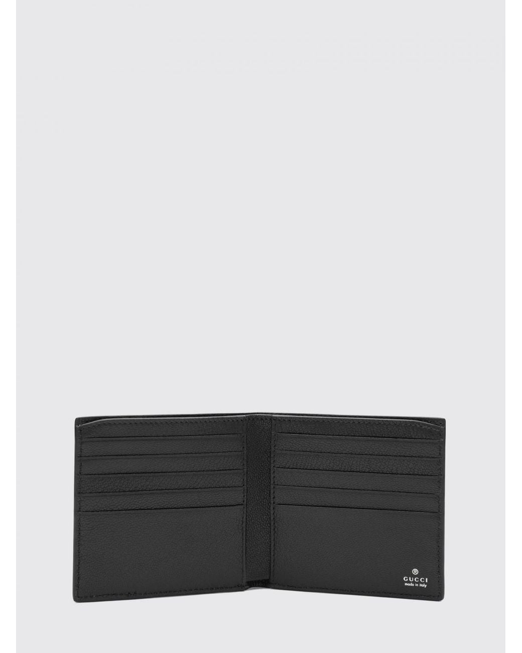 Gucci White Gg Supreme Monogram Bifold Wallet With Stripe Detail for men