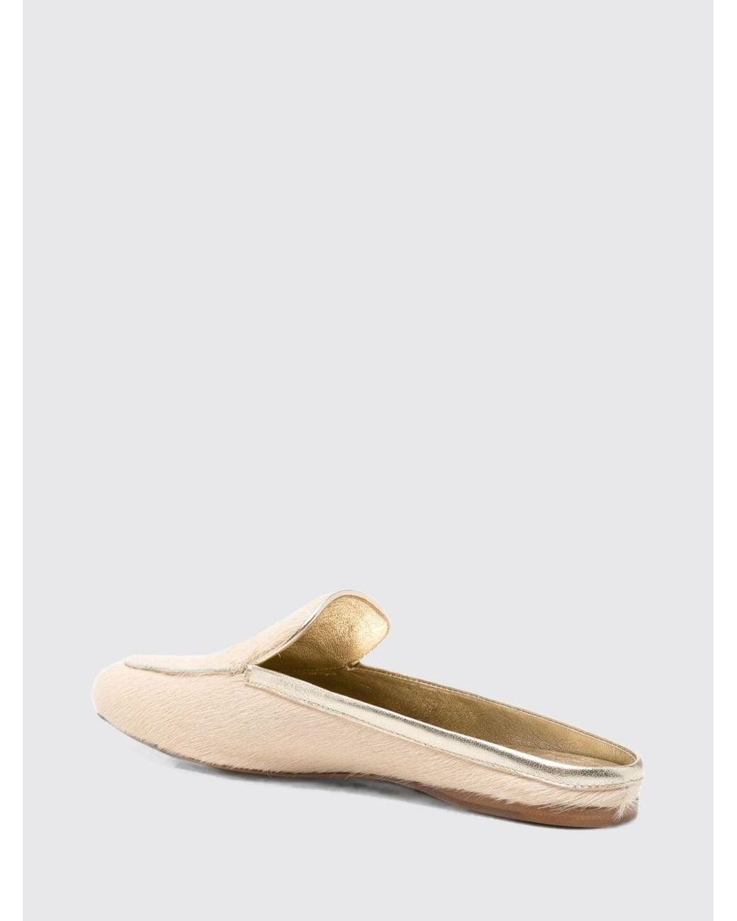 Forte_forte Natural Pony Hair Mules With Round Toe And Low Heel