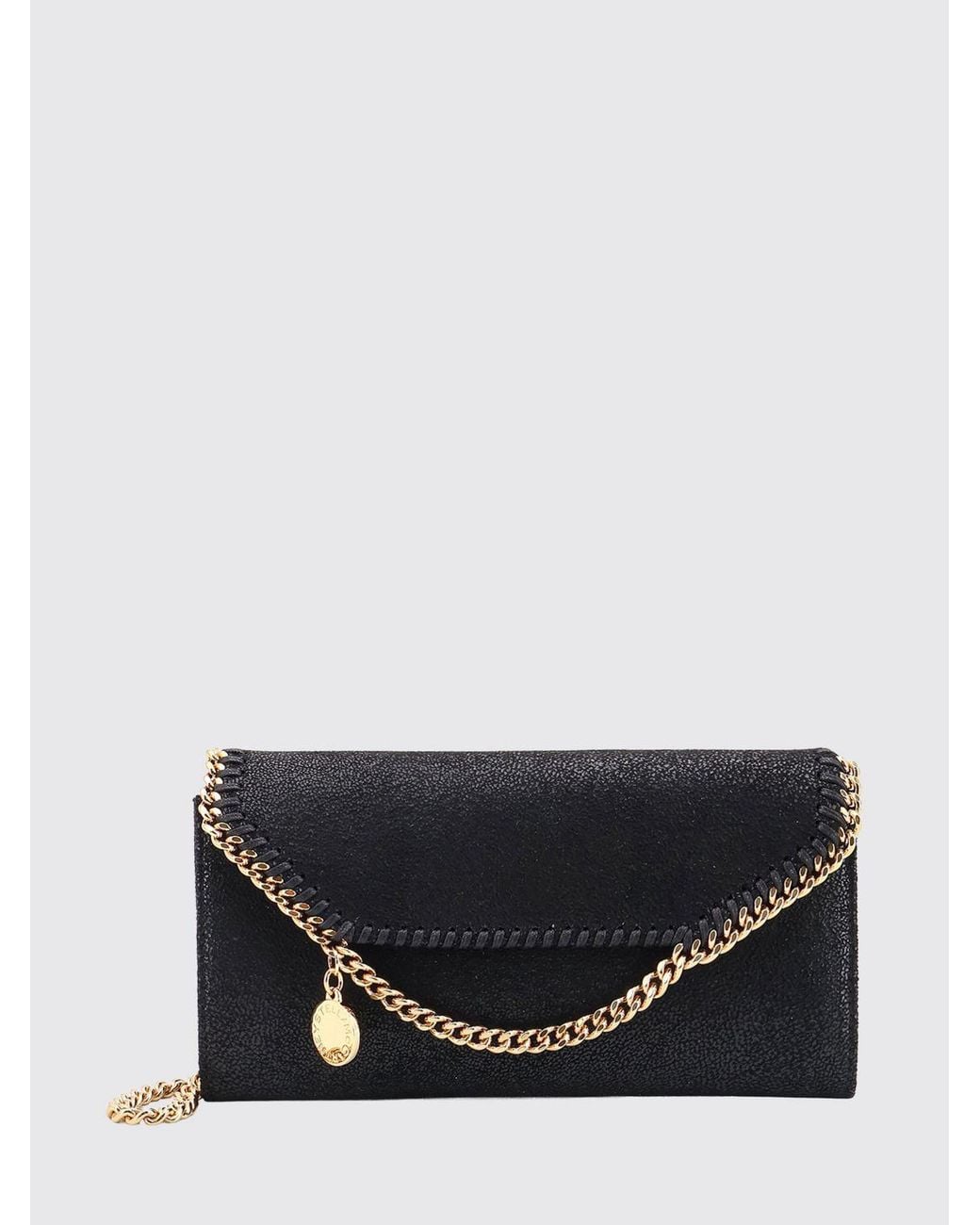 Stella McCartney Gray Falabella Eco Alter Mat Wallet On Chain Mini Bag