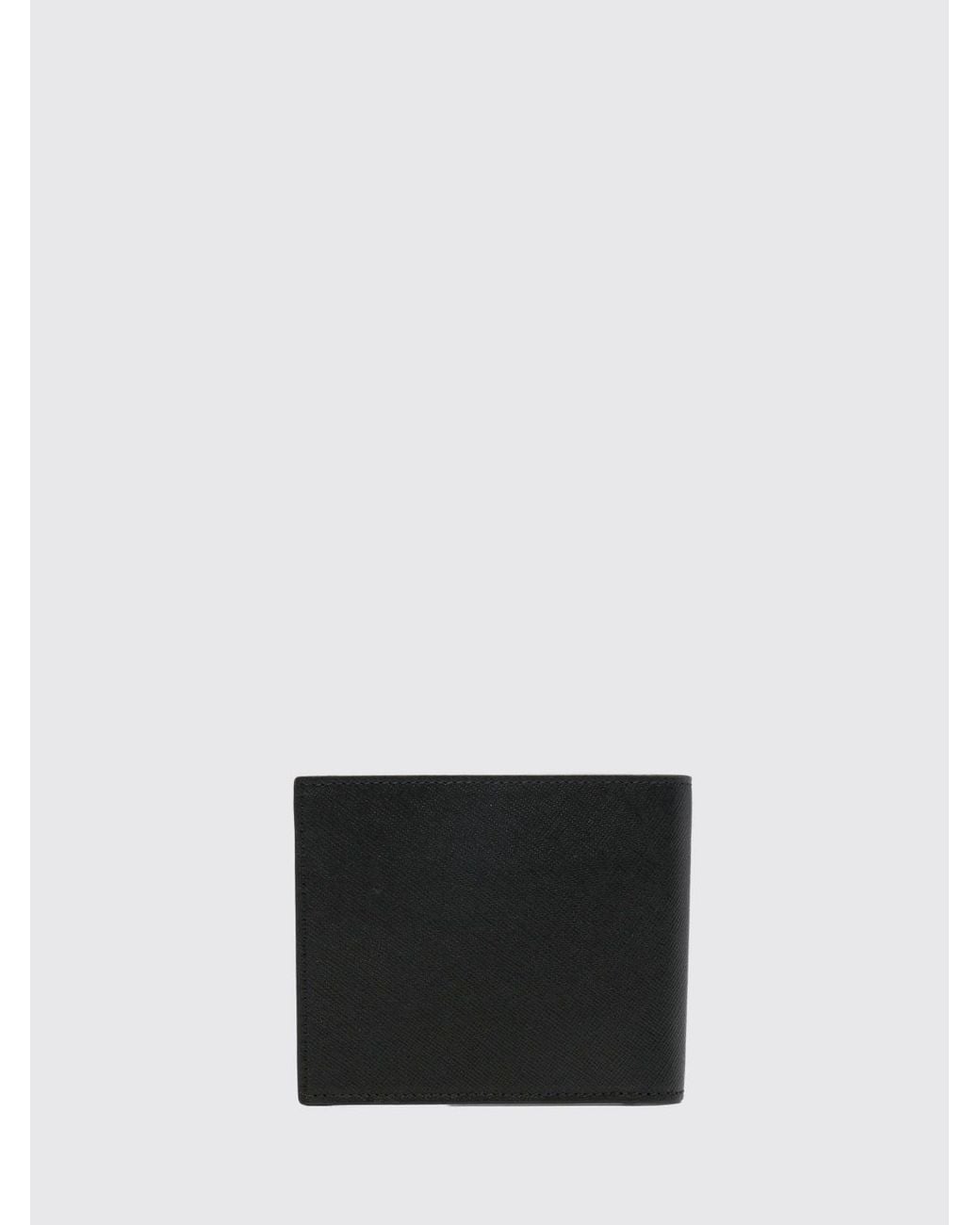 Paul Smith White Bifold Leather Wallet With Interior Graphic Print for men
