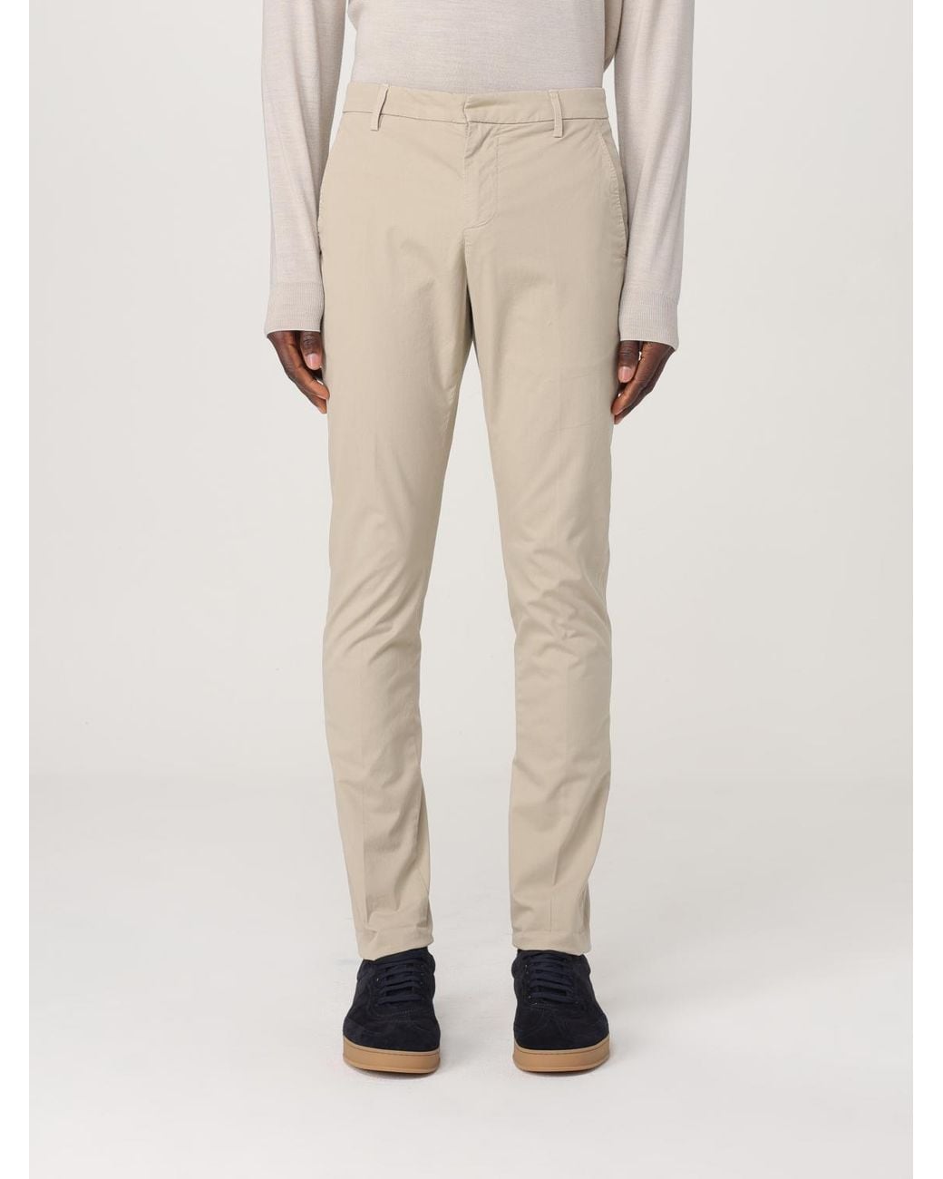 Dondup Natural Cotton Chino Trousers for men