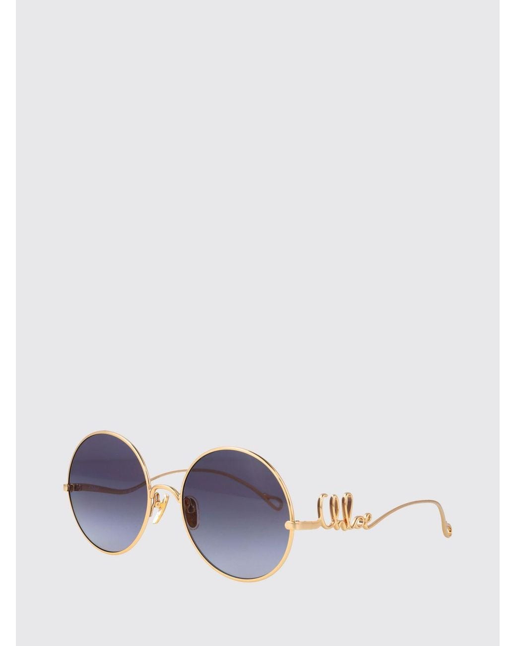 Chloé Blue ChloÉ Metal Panthos Sunglasses