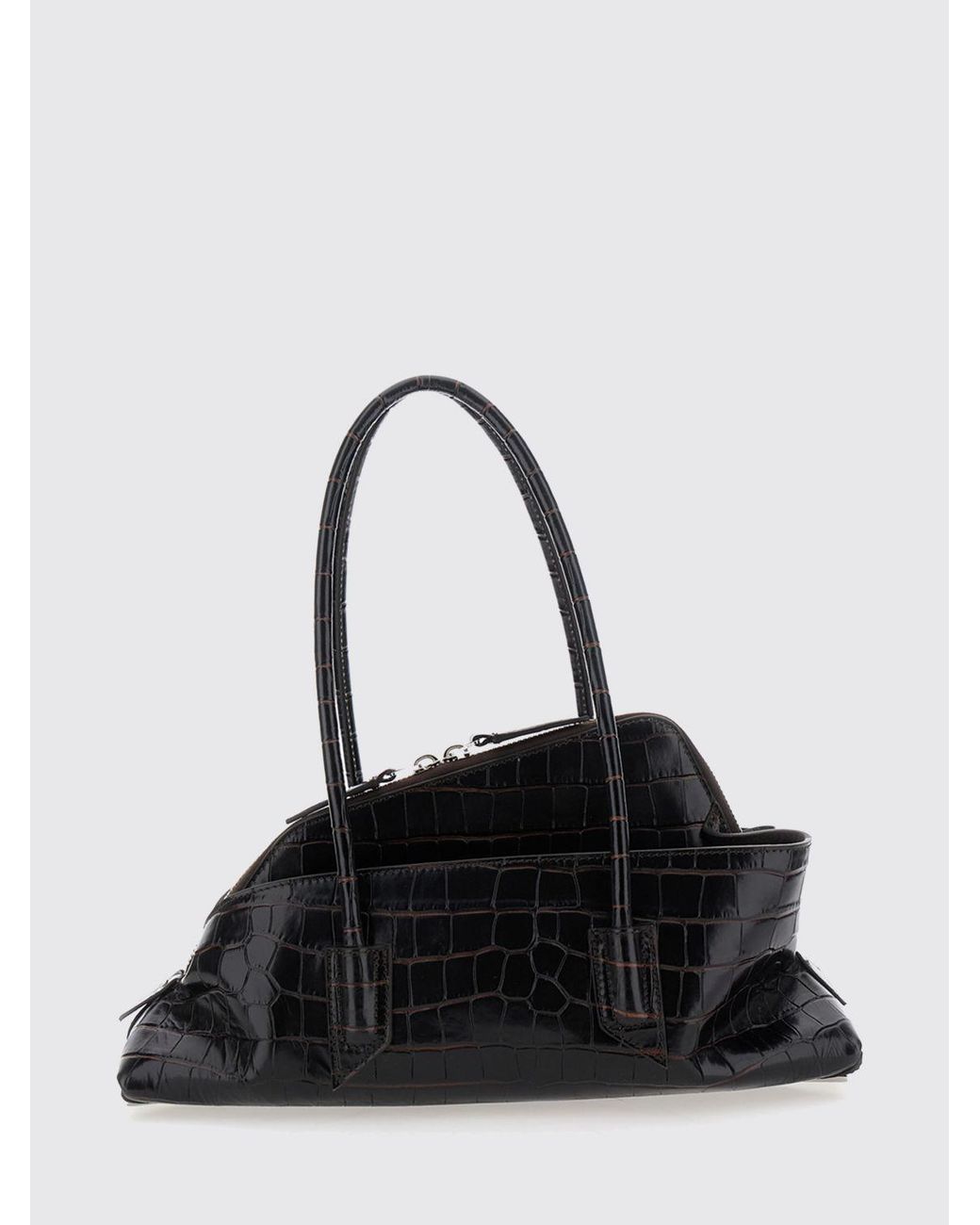 The Attico Black La Passeggiata Small Shoulder Bag