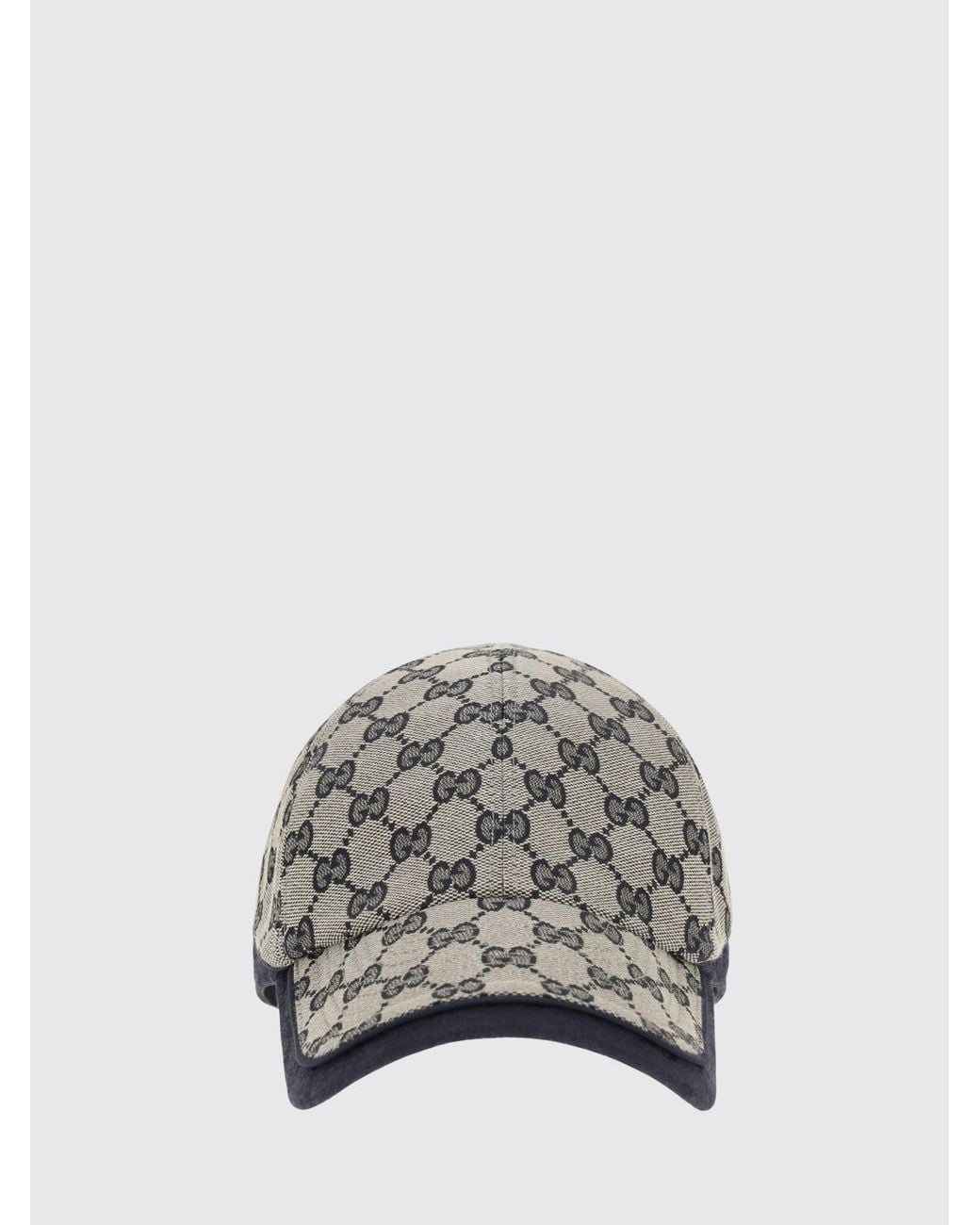 Gorra De Béisbol De Tejido Supreme Gg Con Monograma Gucci de hombre de color Gray
