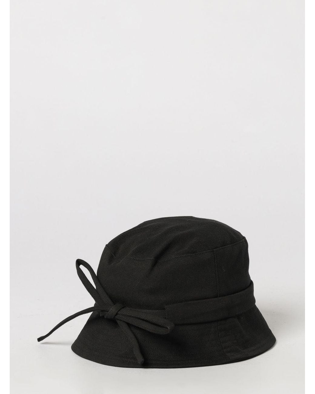 Jacquemus Black Le Bob Gadjo Cotton Bucket Hat With Metal Logo for men