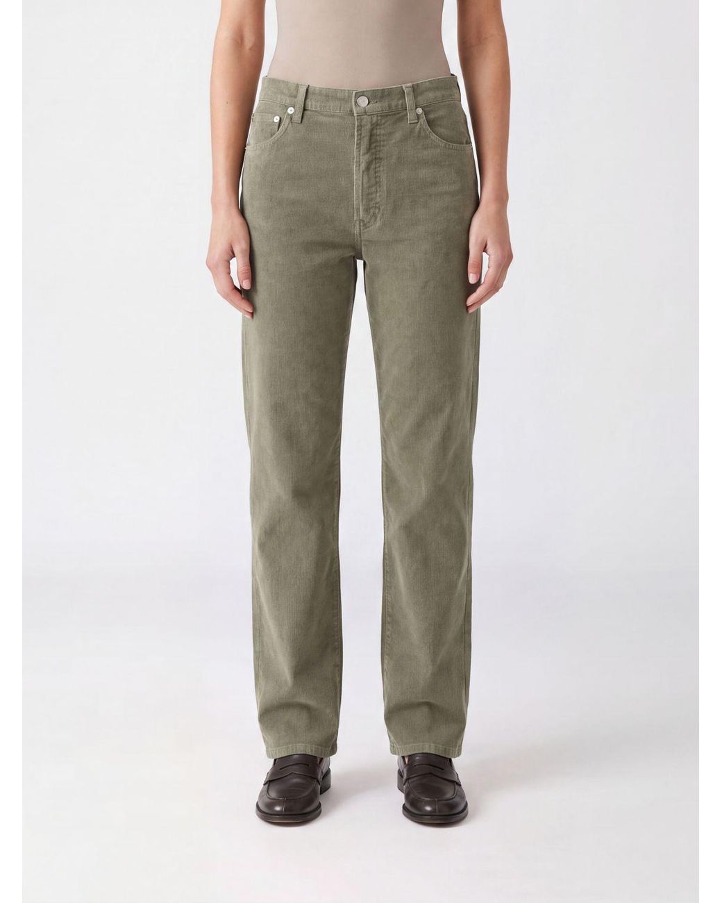 Dondup Green Dakota Straight Fit Corduroy Jeans