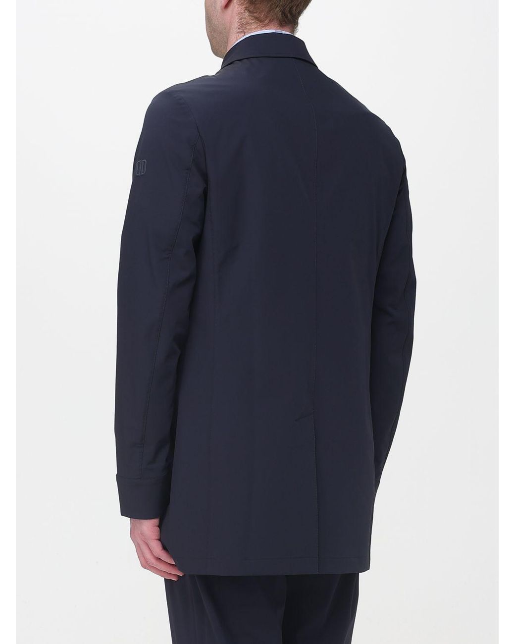 DUNO Blue Technical Fabric Waterproof Jacket for men