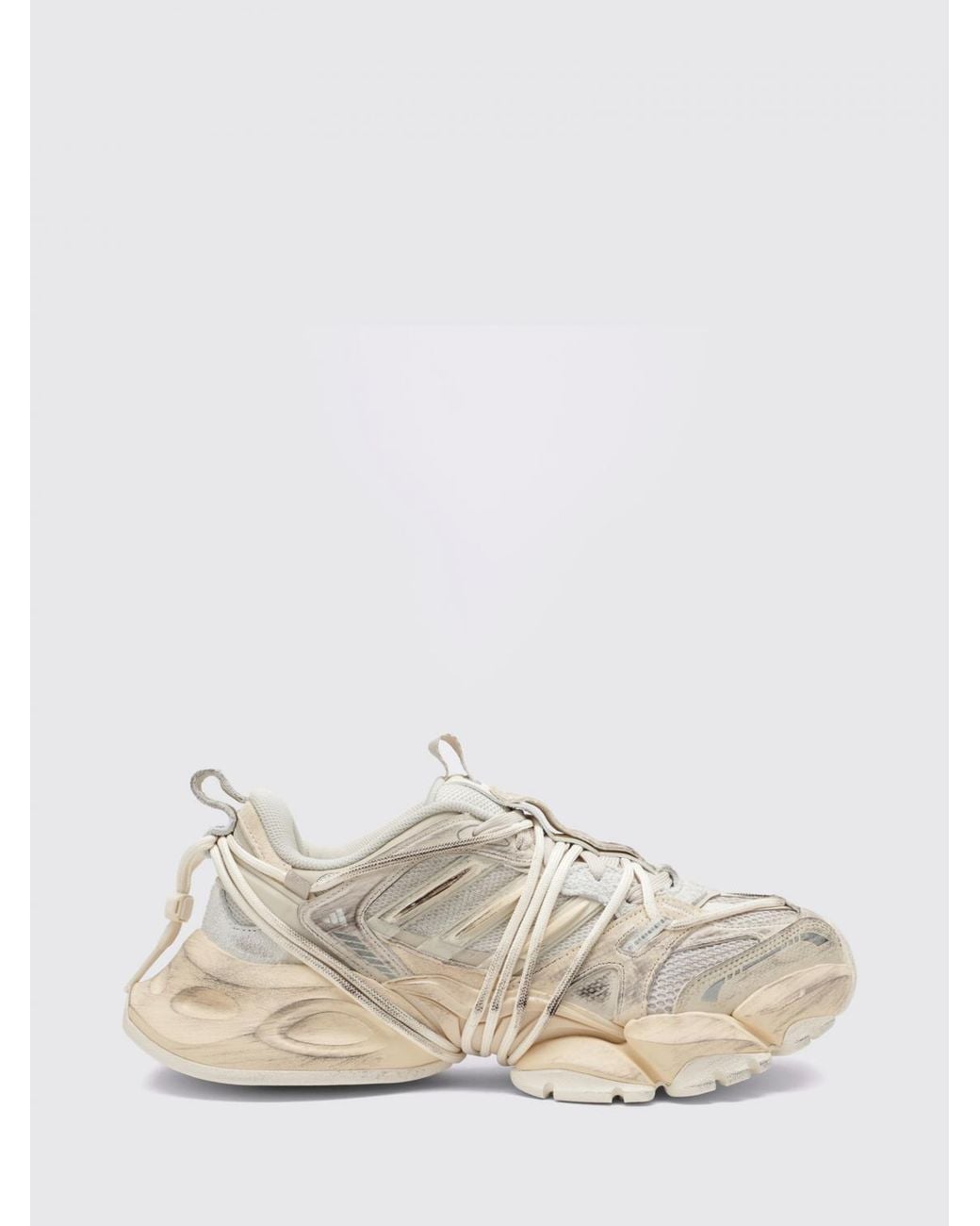 Adidas Originals Natural Xlg Runner Deluxe 2.0 Mesh Sneakers With Worn Effect for men