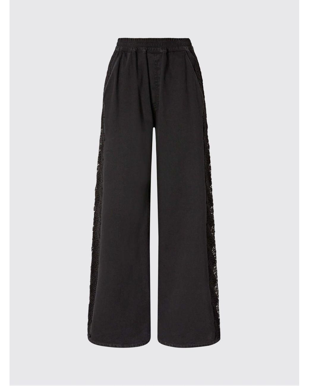 Pinko Black Cotton Jogging Trousers