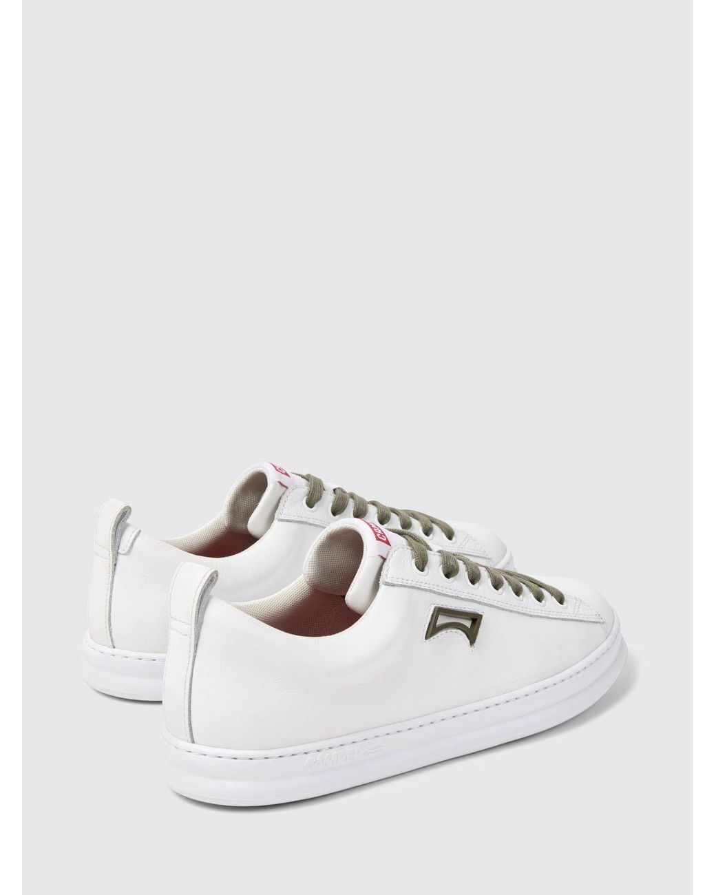Camper White Logo Patch Sneakers for men