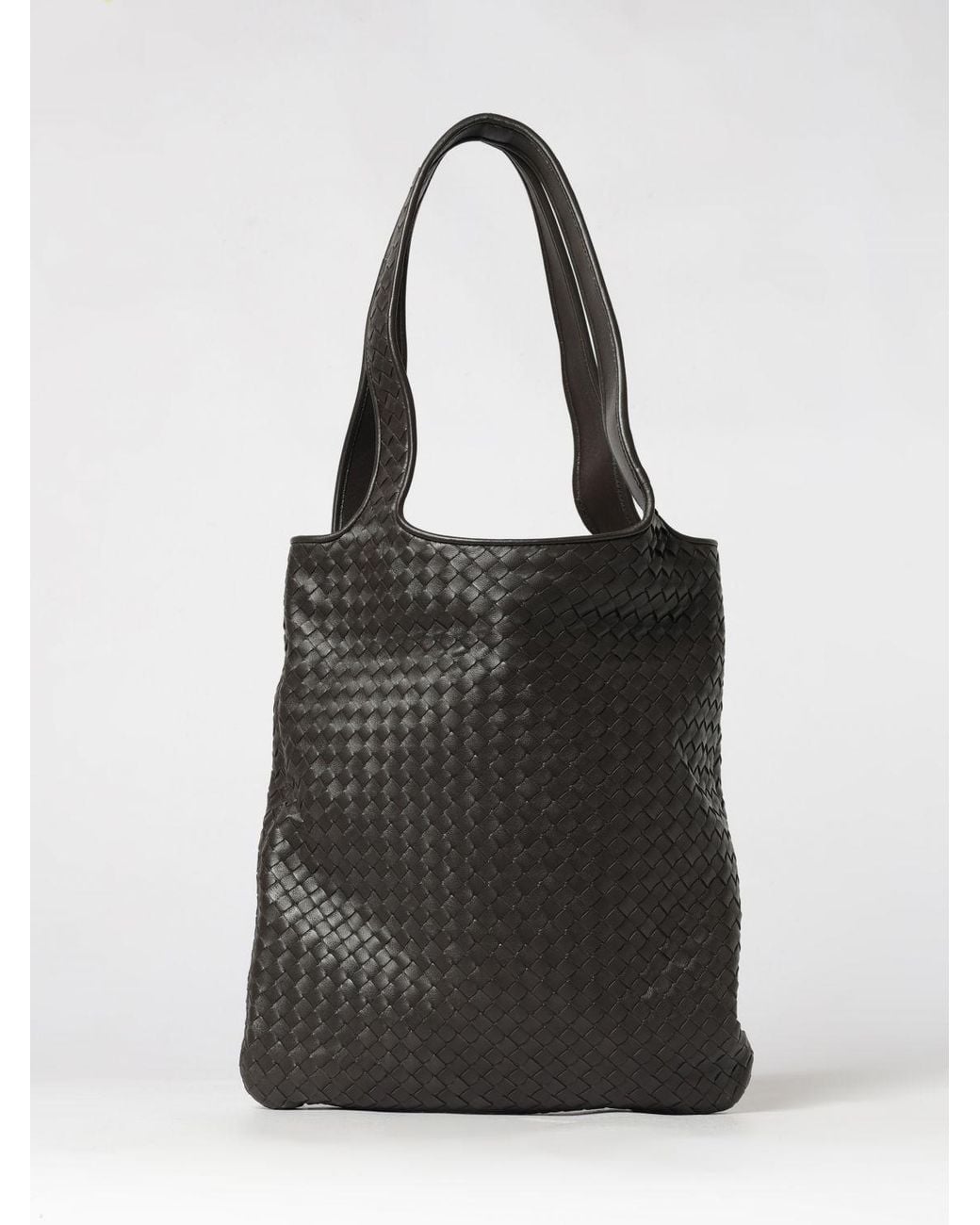 Bottega Veneta Black Veneto Intrecciato Nappa Leather Tote Bag for men