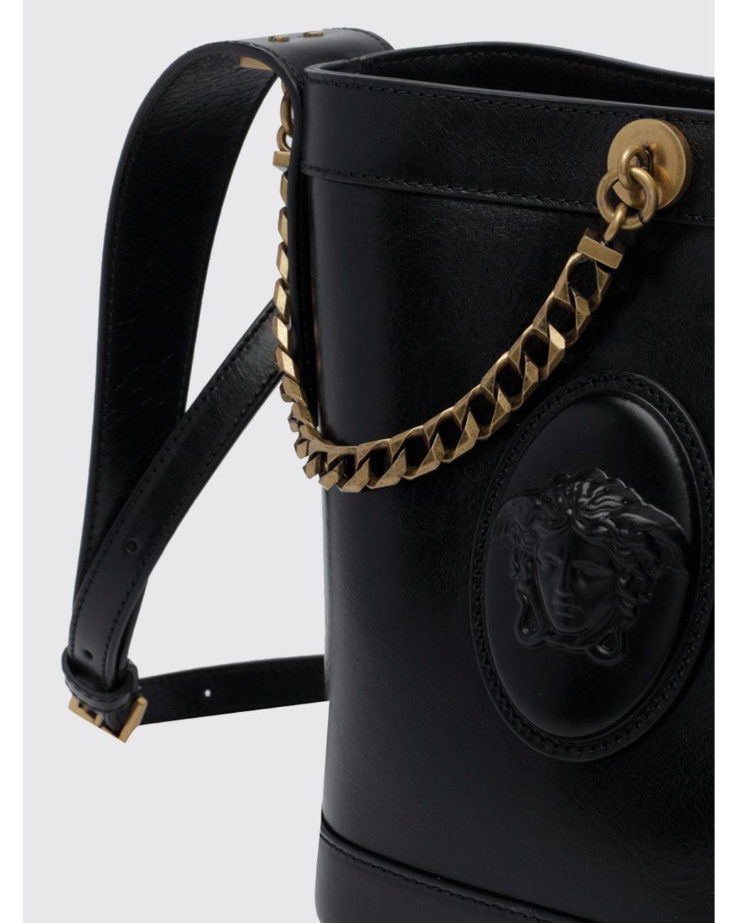 Mini Borsa A Secchiello Medusa '95 di Versace in Black