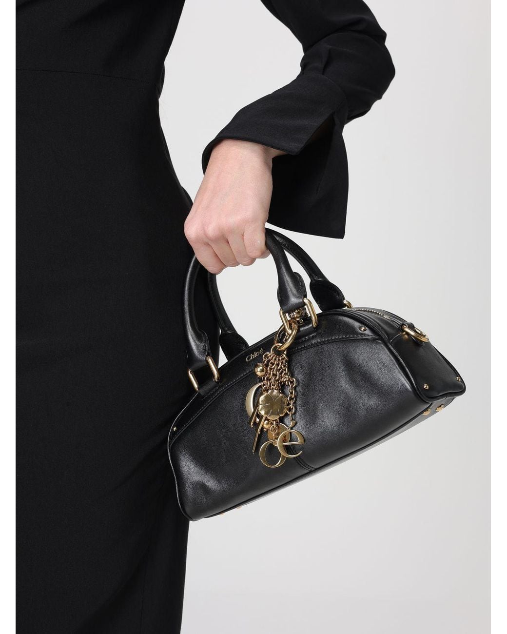 Chloé Black ChloÉ Bowling Leather Bag