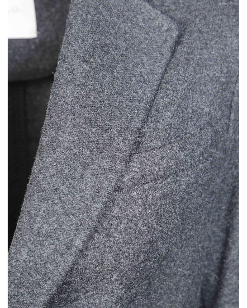 Circolo 1901 Gray Single-Breasted Virgin Wool And Alpaca Blazer With Notch Lapels