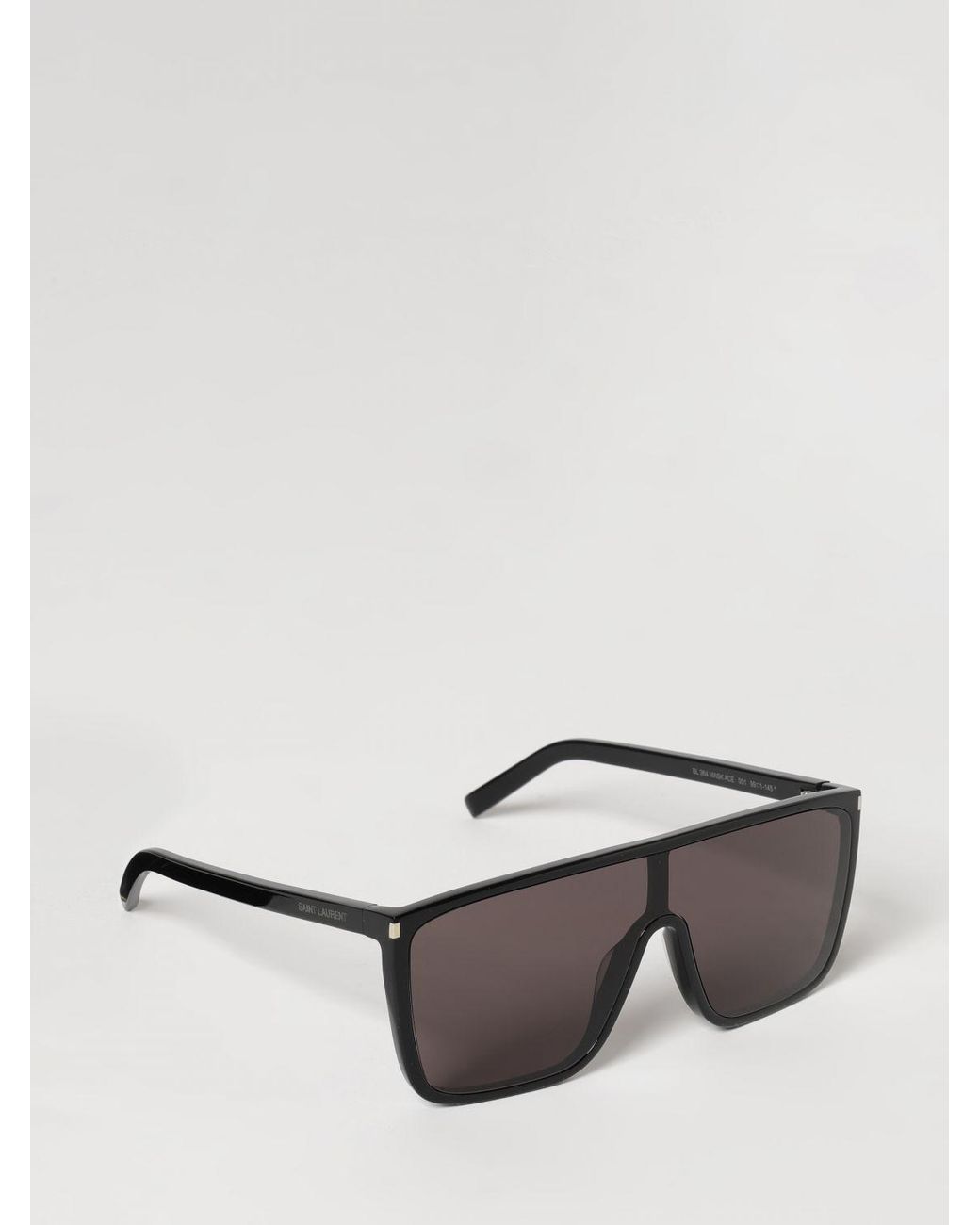 Saint Laurent Gray Navigator Acetate Sunglasses for men