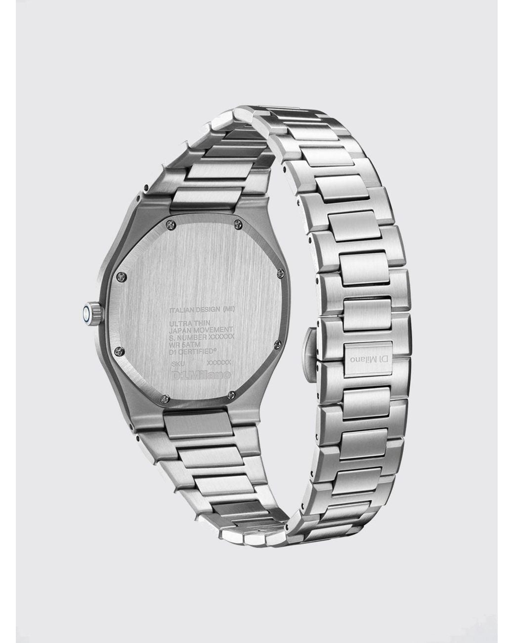 D1 Milano White Groovy Watch for men