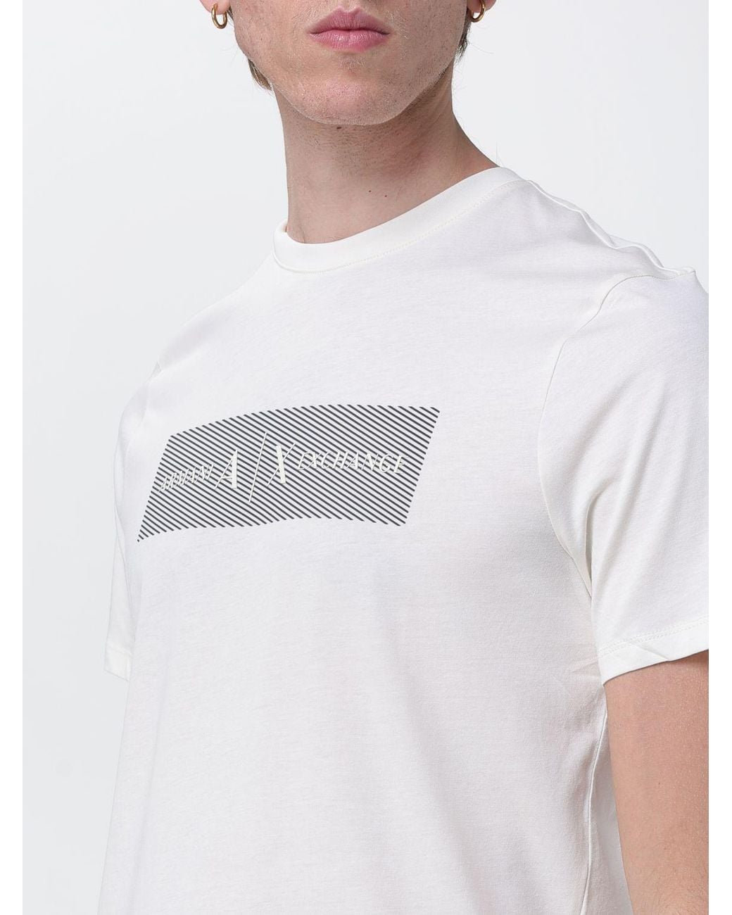 ARMANI EXCHANGE White T-Shirt for men