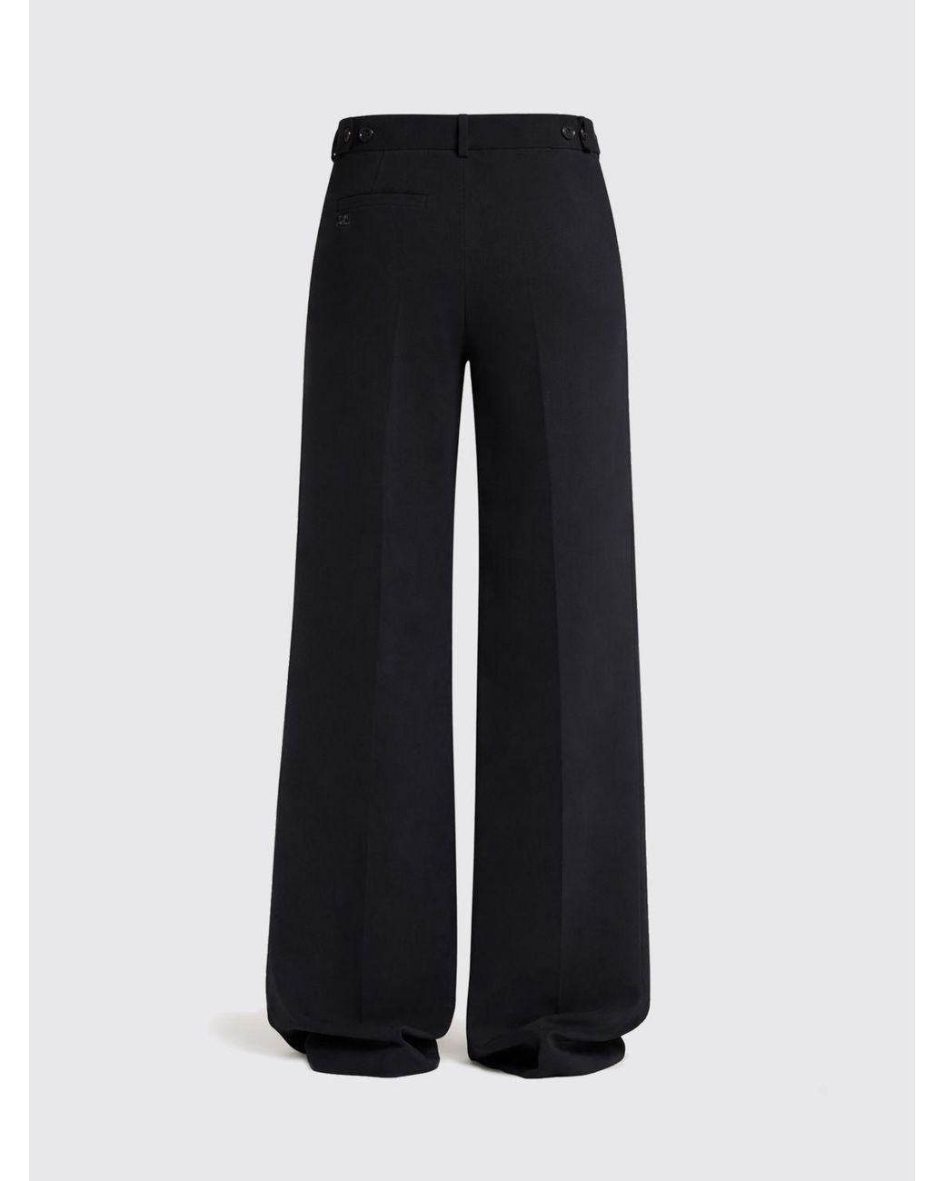 Courreges Black CourrÈ Ges Wide-Leg Crepe Trousers