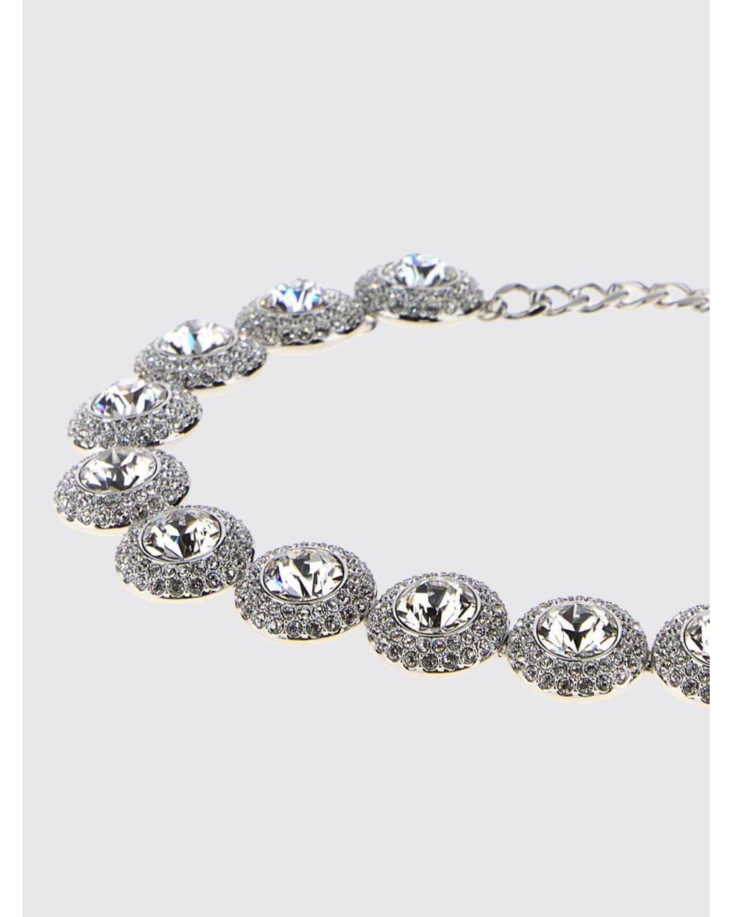 Swarovski Metallic Una Angelic Halskette Mit Gefassten Kristallen