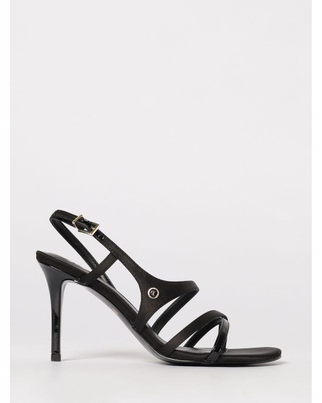 Just Cavalli White Satin Sandal