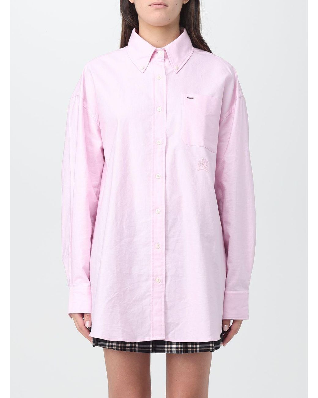Tommy hilfiger pink dress shirt 2025