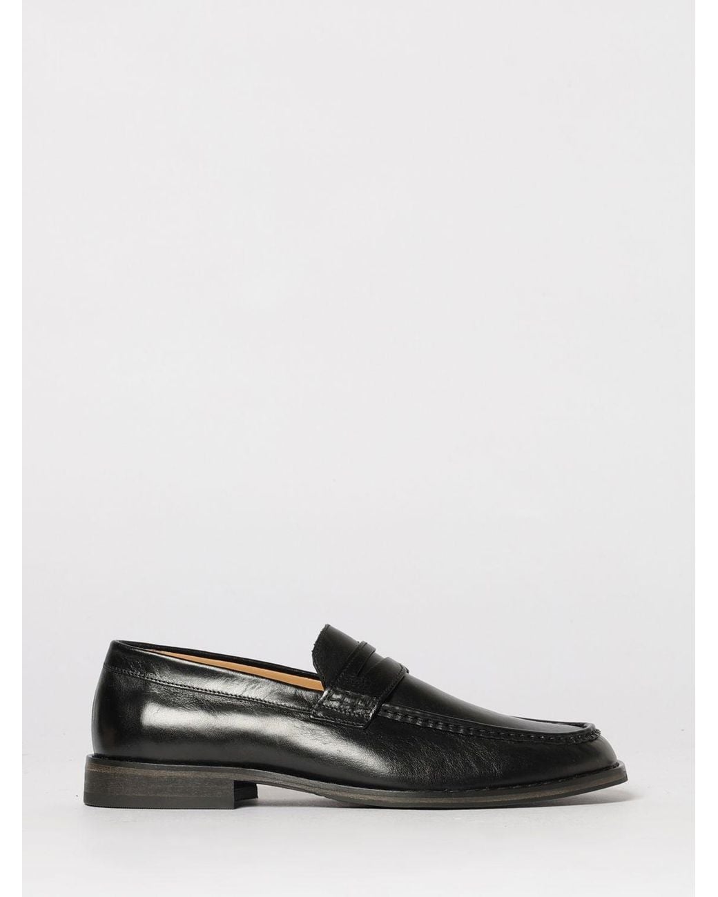 Our Legacy Black Polished Leather Loafers for men