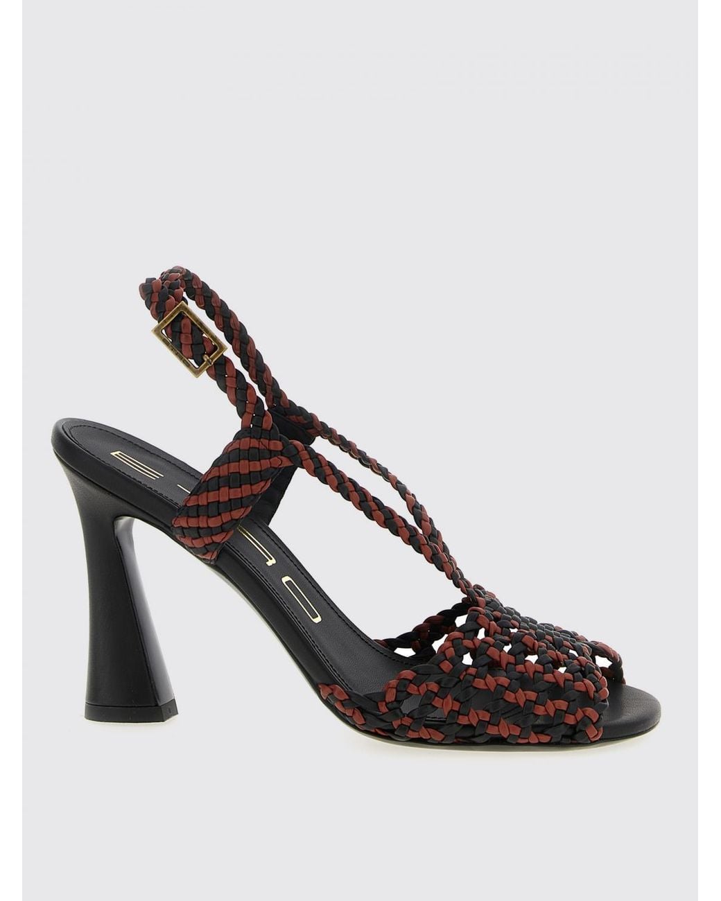 Etro Metallic Flat Sandals
