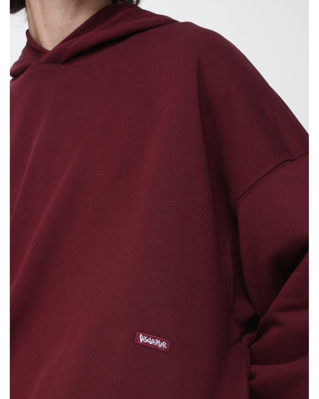 DISCLAIMER Red Sweatshirt for men