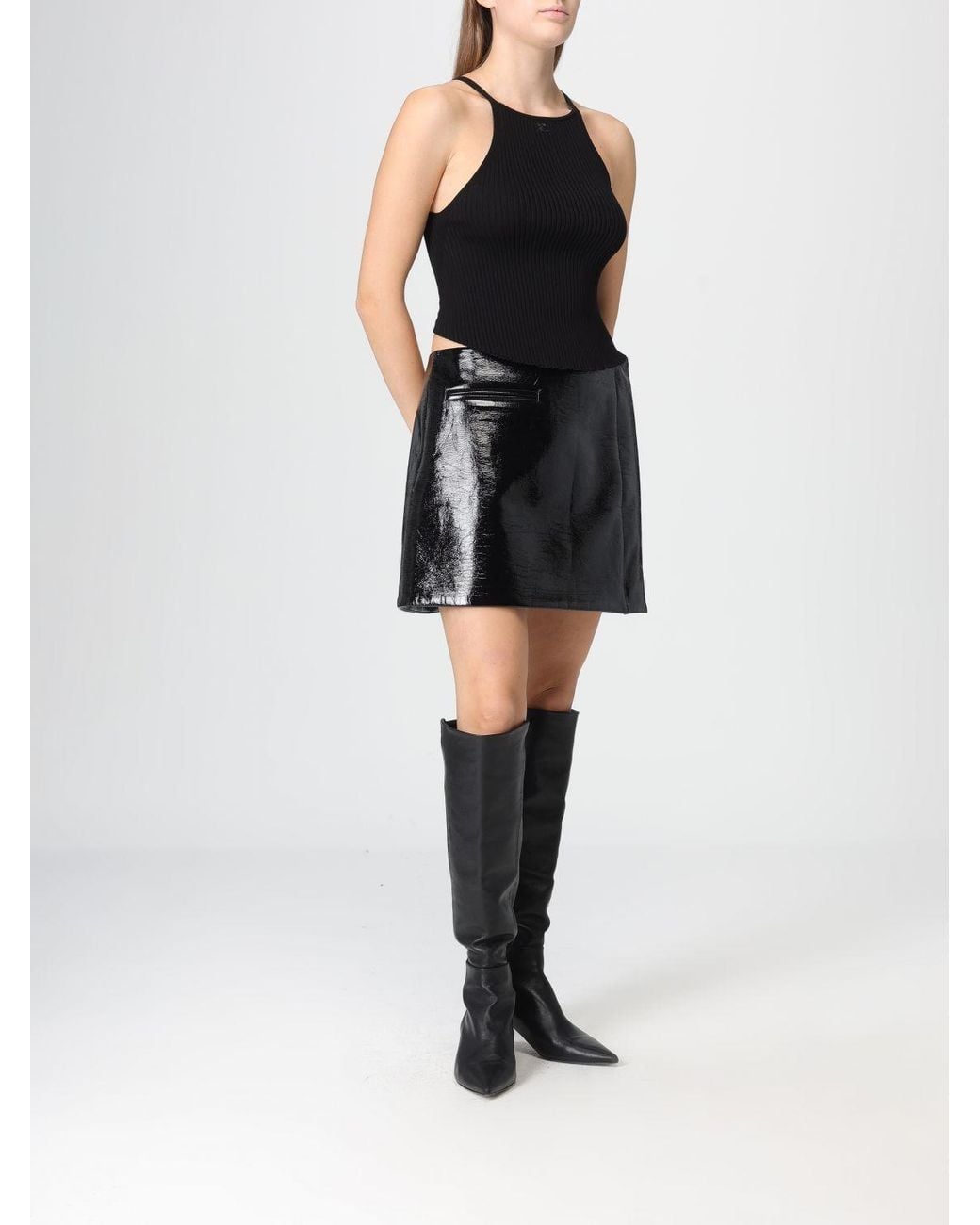 Courreges Black CourrÈ Ges Skirt