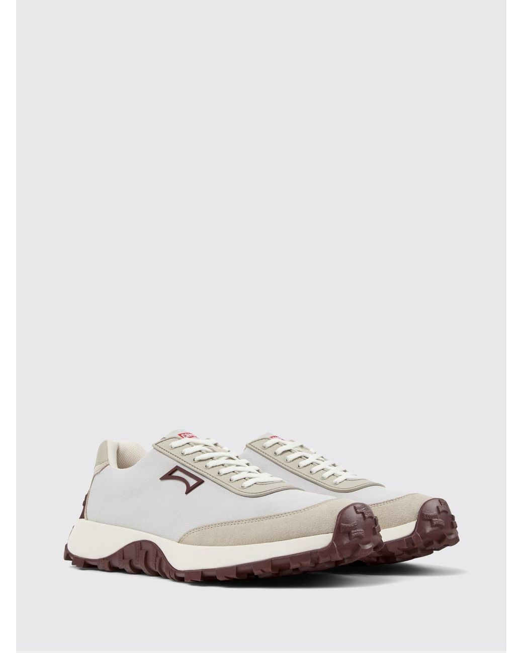 Camper White Drift Trail Recycled Polyester And Suede Sneakers for men