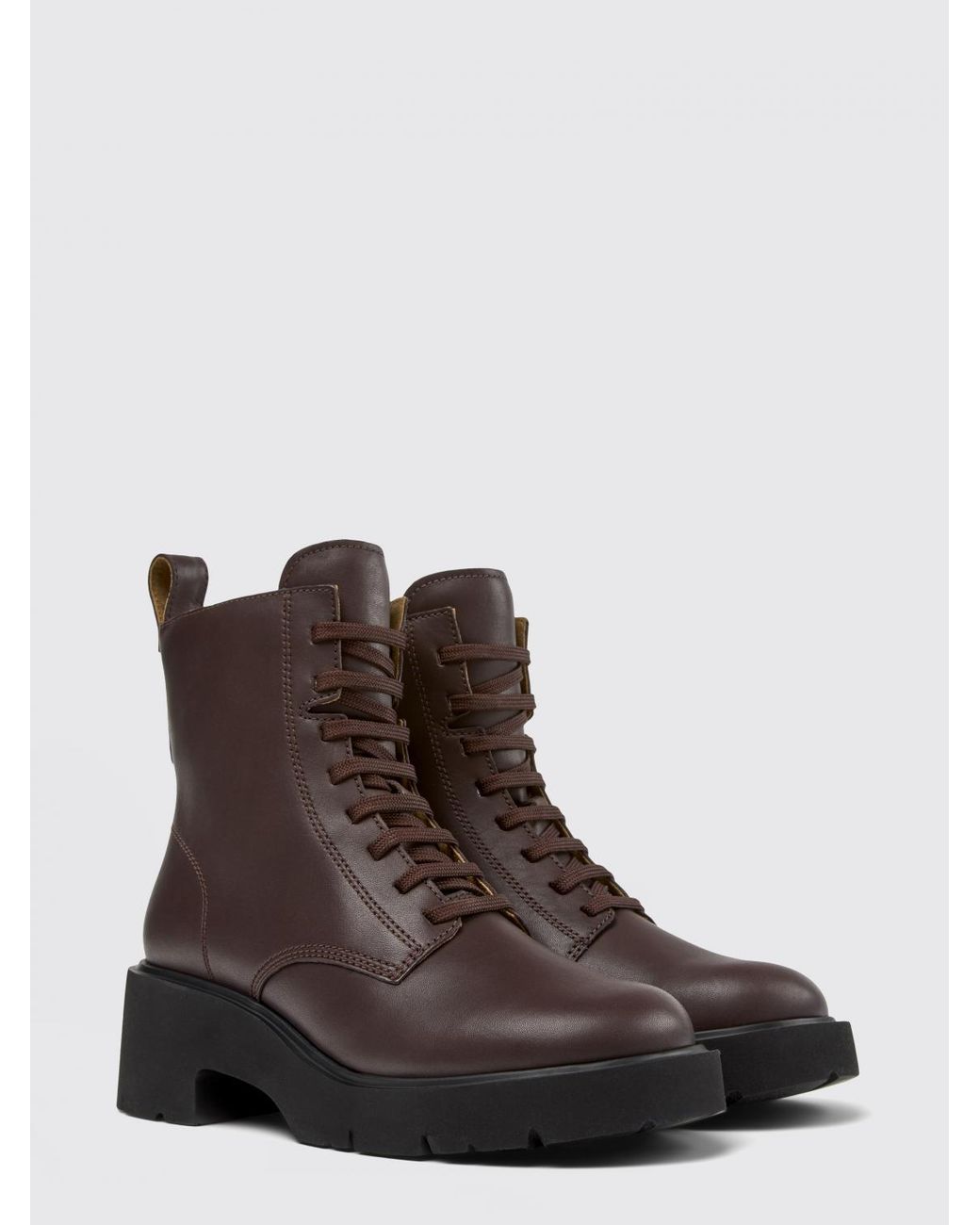 Camper Brown Milah Leather Ankle Boot