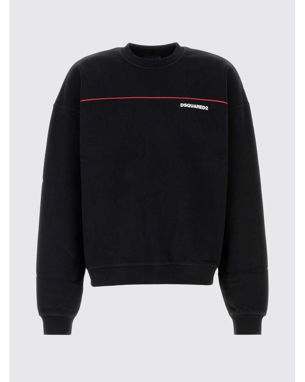 Sudadera De Algodón Con Estampado De Logo DSquared² de hombre de color Blue