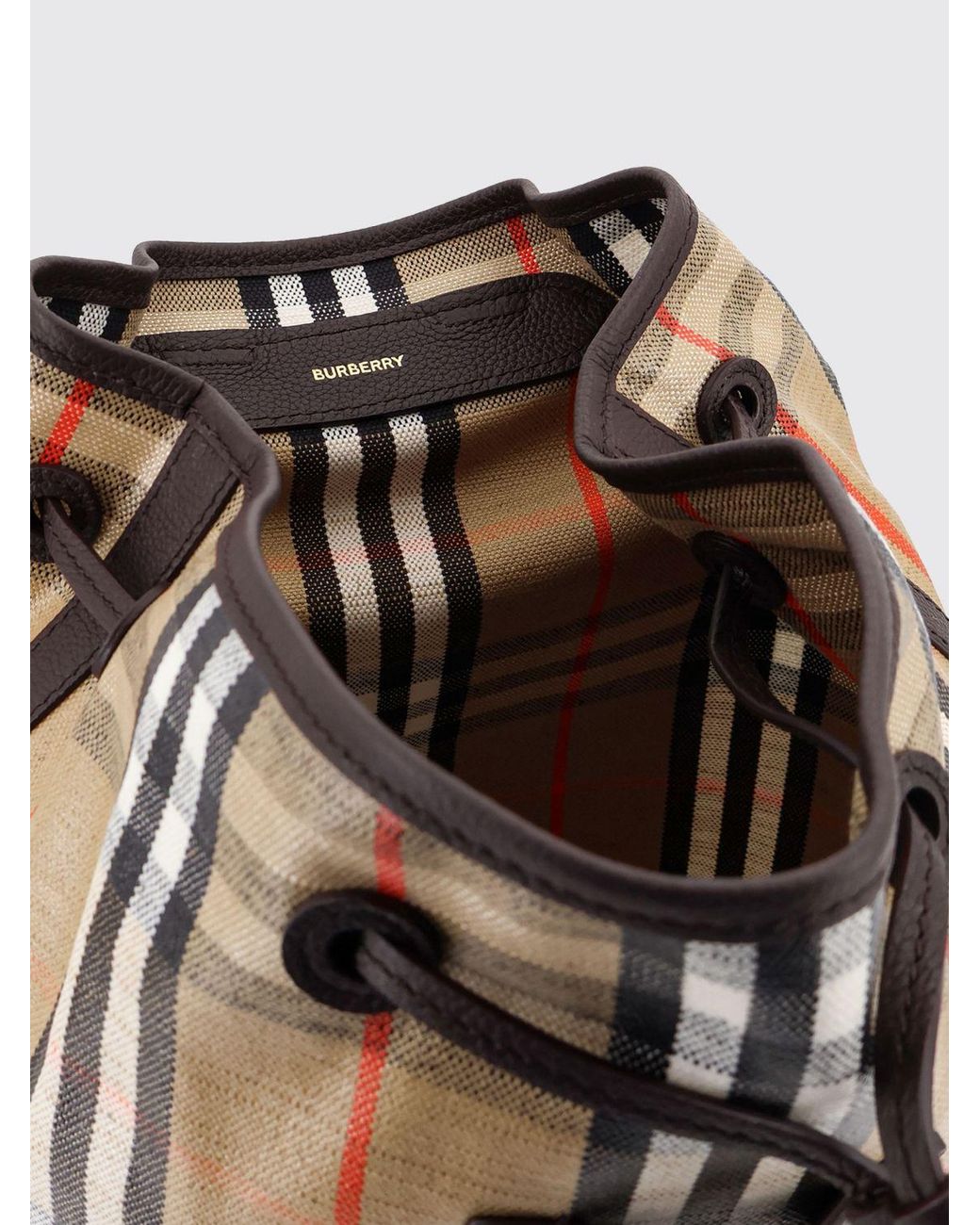 Burberry Natural Check Canvas Backpack for men